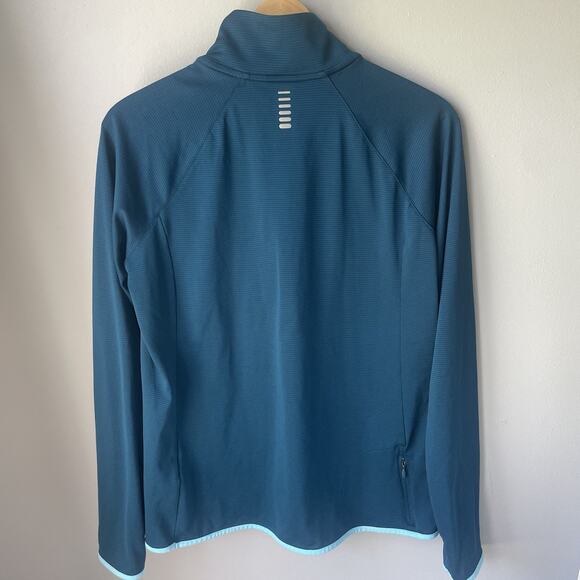 Under Armour Sweatshirt Womens Size L Blue Running Half Zip Dri-Fit Heatgear - Picture 6 of 11